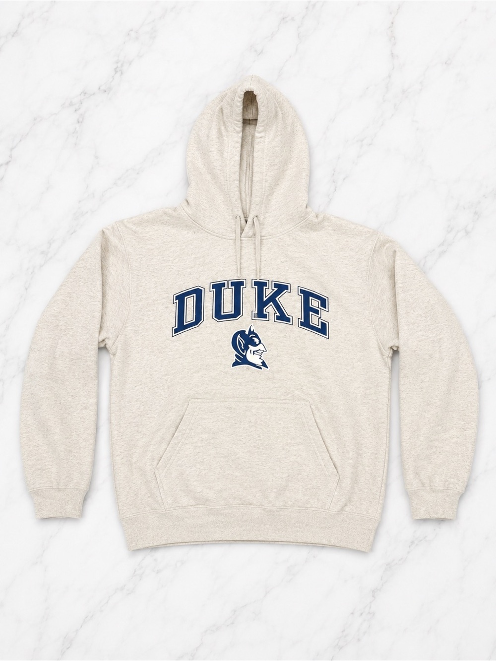 Duke Arch Logo Hooded Sweatshirt - Oatmeal